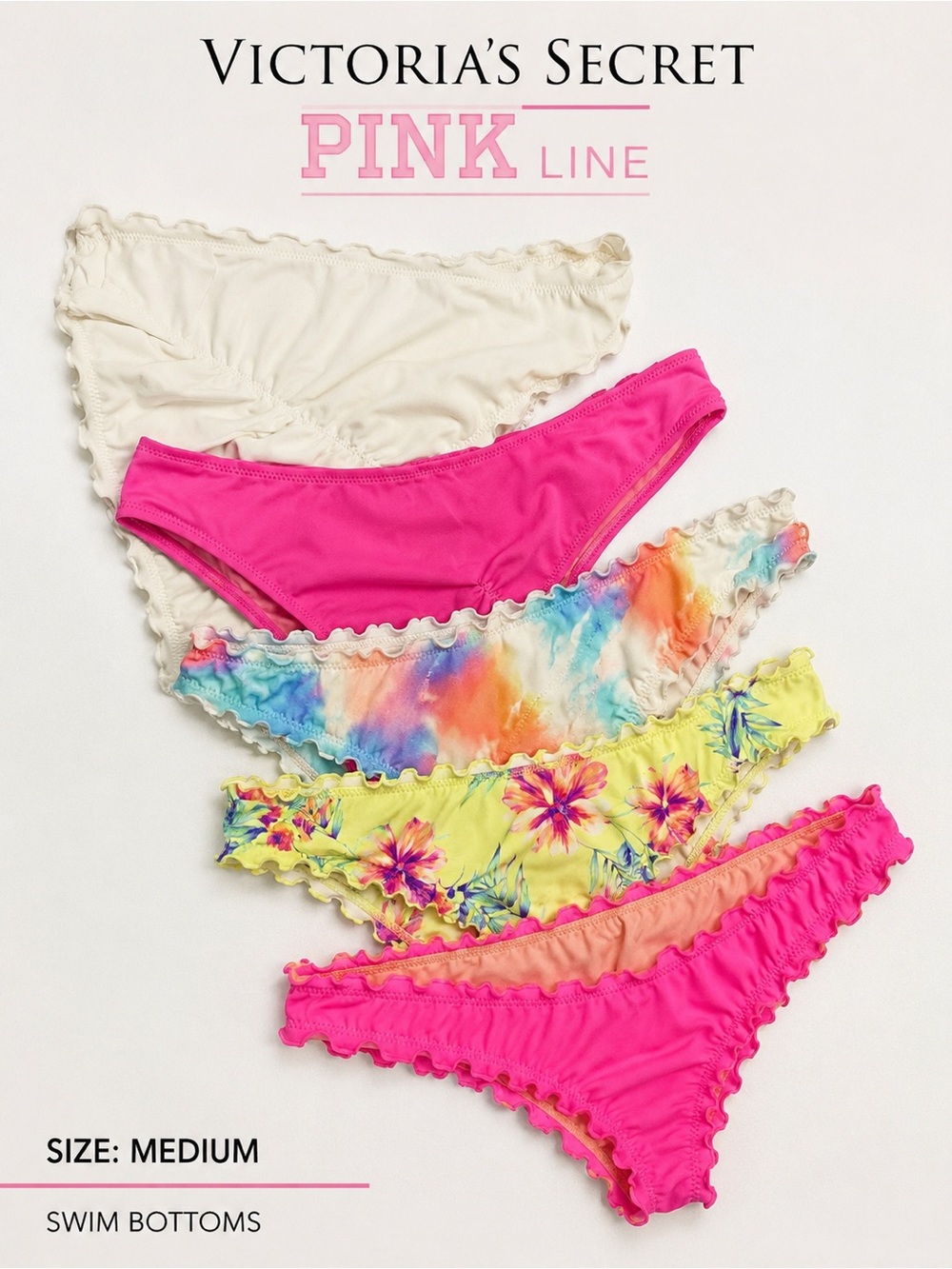 Victoria’s Secret PINK Swim Bottom Bundle | 5 Pieces